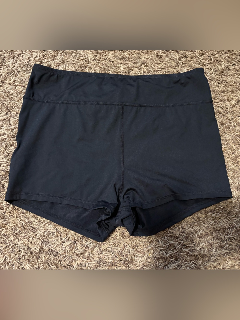 Shade & Shore Women’s Swim Shorts Black Size Med High Rise 2” Inseam NWT